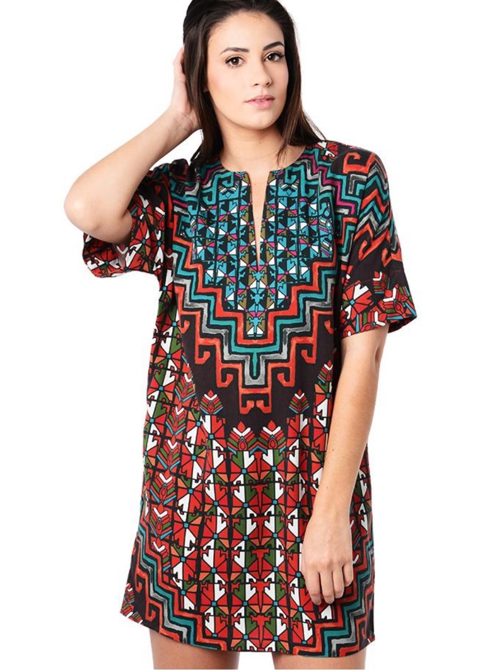Mara Hoffman Women's Rug Tencel Tunic Dress Large